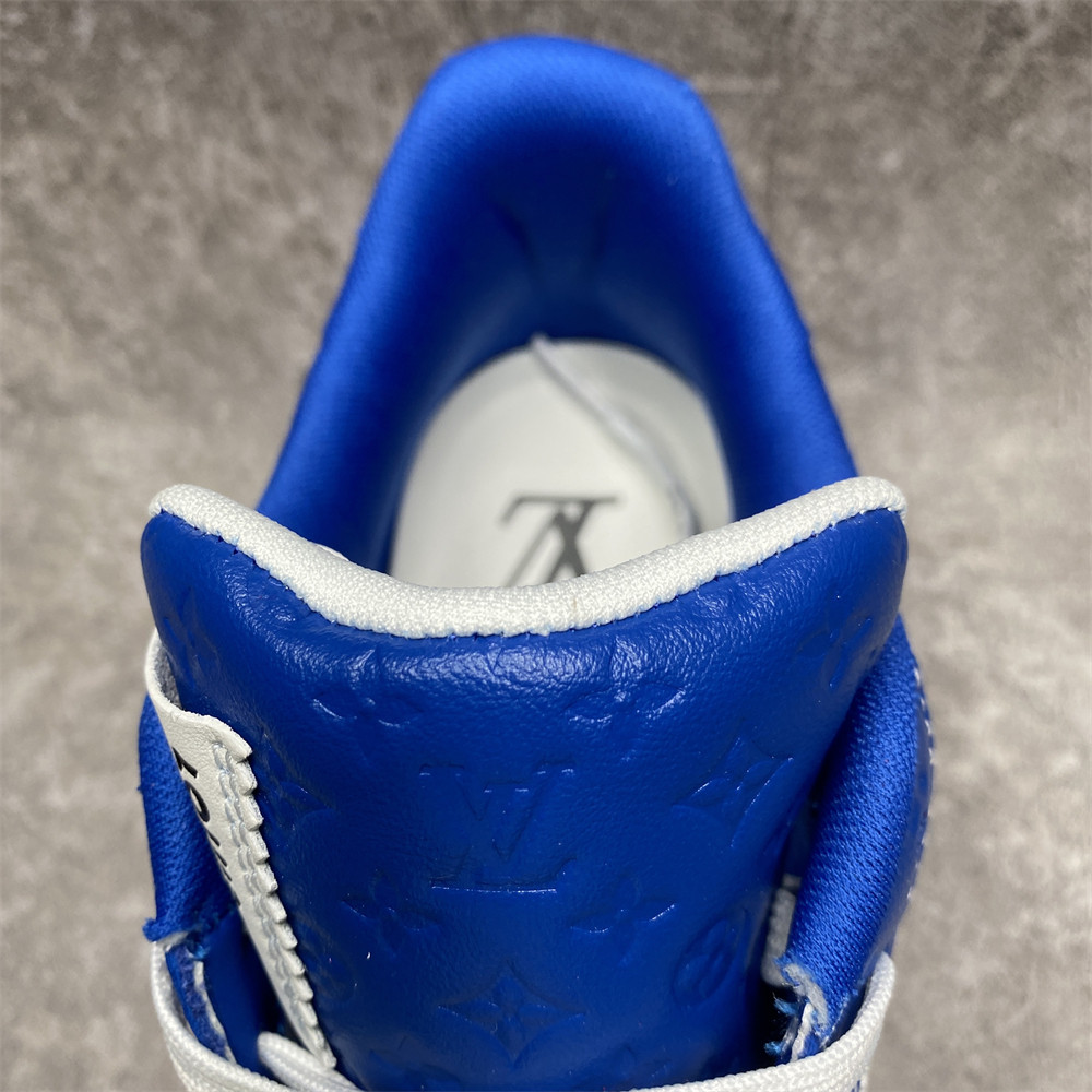 LV x Nike Air Force 1 red blue