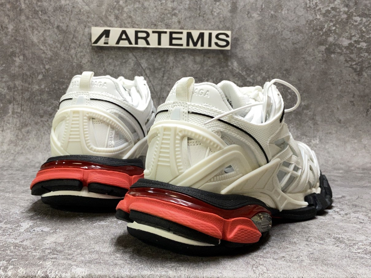 Balenciga Track Trainer White Red