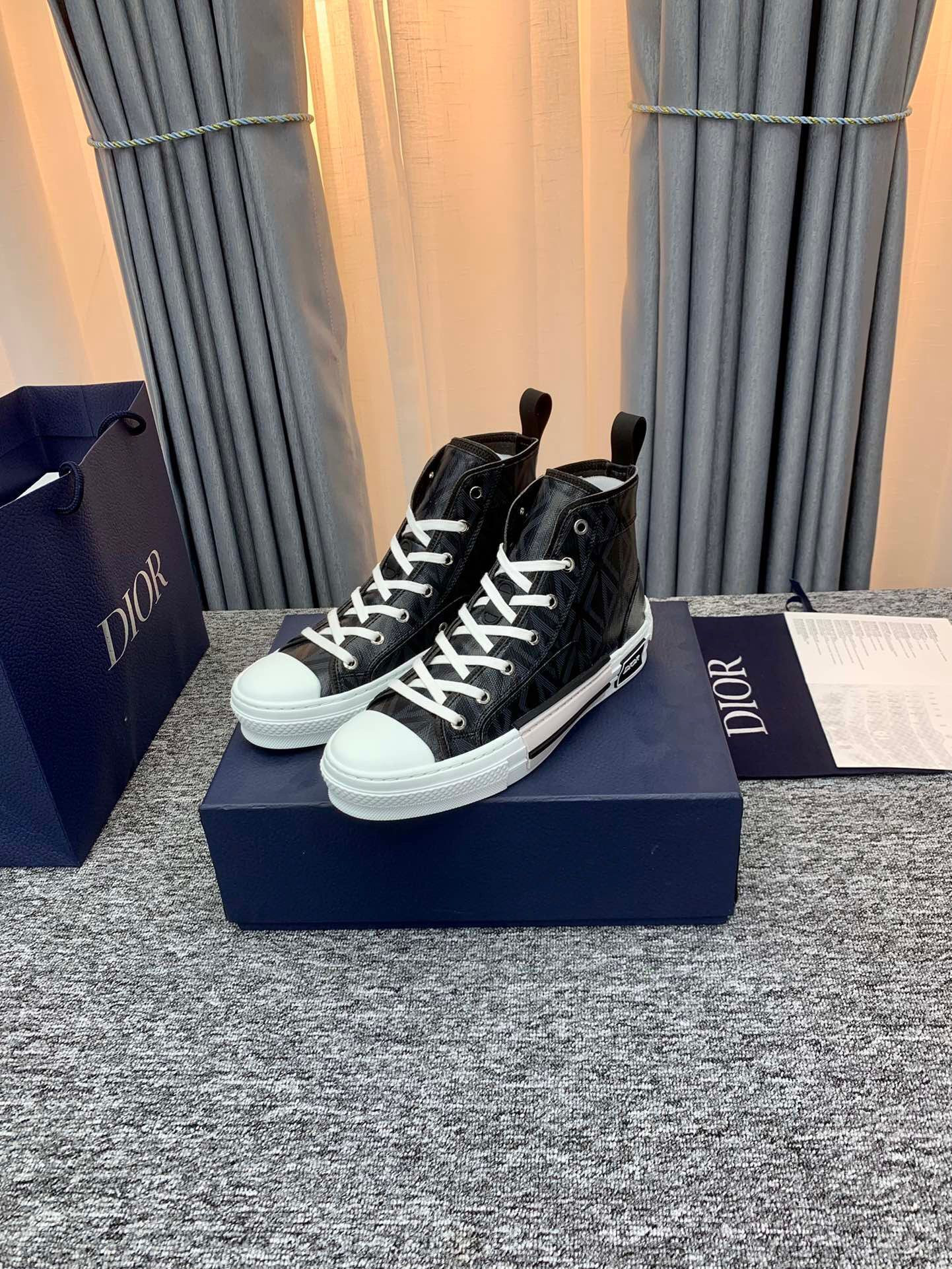 d*or b23 high top black cd Di*m*nd